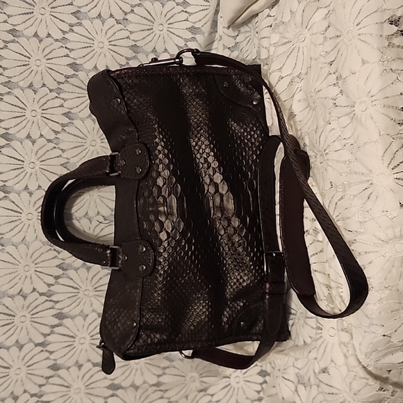 Coach satchel with strap python rhyder in Oxblood - Picture 3 of 8